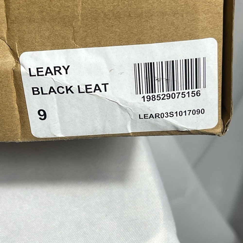 Steve Madden Leary Black Leather Tall Lug Sole Boots Size 9M - Picture 5 of 12